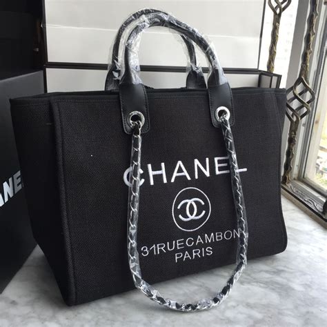 black chanel tote bag canvas|chanel tote bag canvas price.